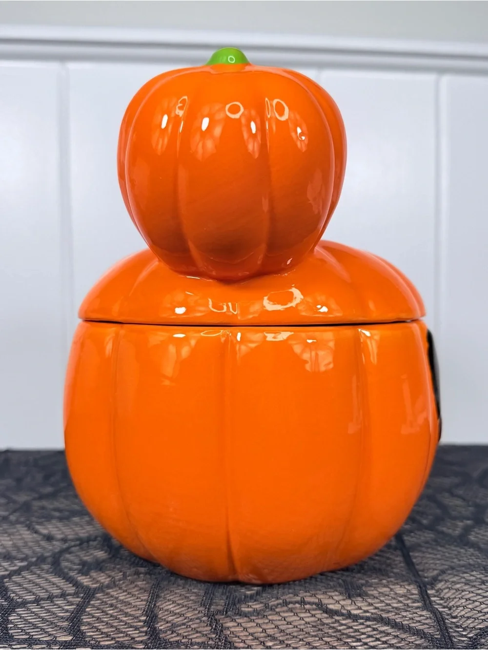 NEW Disney Mickey Mouse Pumpkin Halloween Cookie Jar